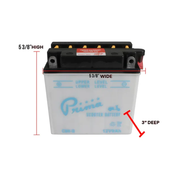 Prima Battery CB9B - Image 3